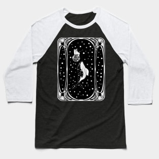 Spaceman fishing space whale Baseball T-Shirt